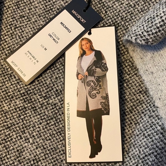NWT Maxsport Cardigan. Size Medium - Picture 2 of 7